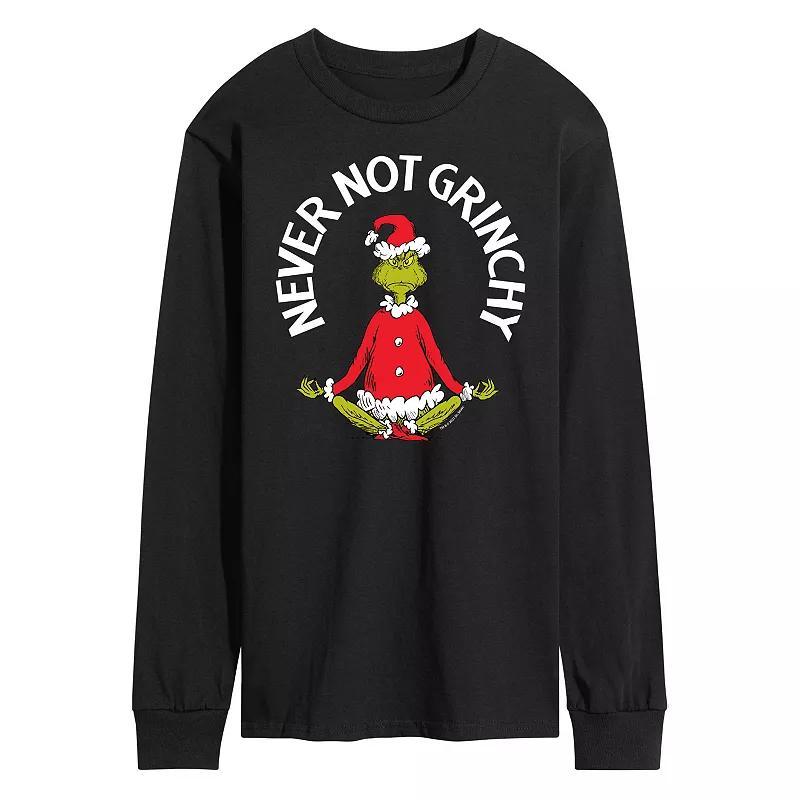 Mens Dr. Seuss Grinch Never Not Grinchy Long Sleeve Tee Product Image