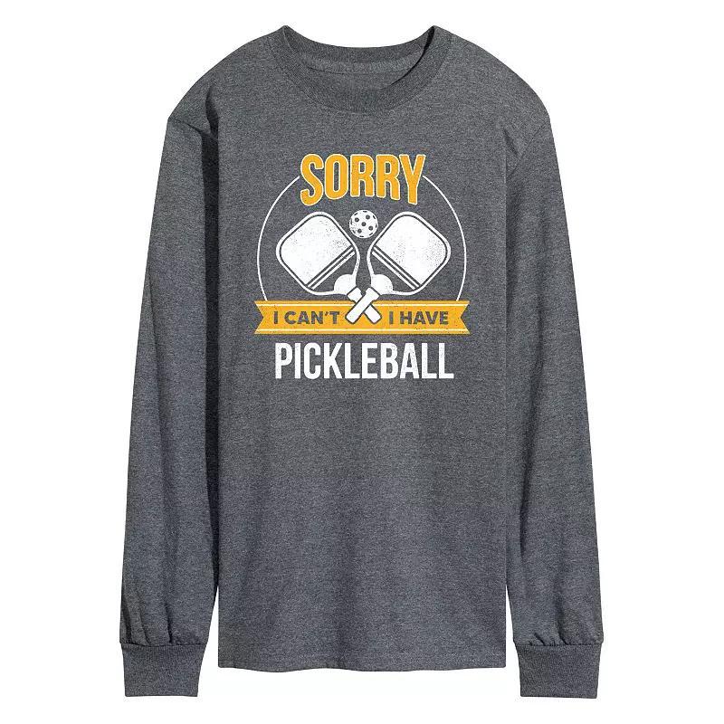 Mens Sorry Cant Pickleball Tee Blue Product Image