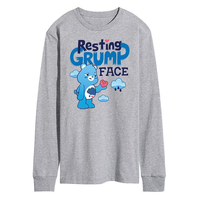 Mens Care Bears Unlock The Magic Resting Grump Face Long Sleeve Graphic Tee Product Image