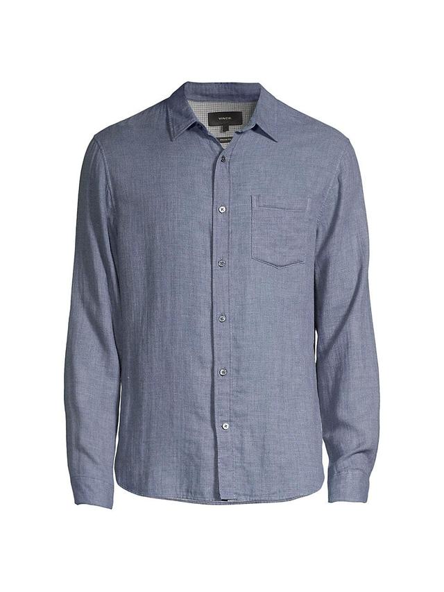 Vince Regular Fit Double Face Button-Up Shirt Product Image