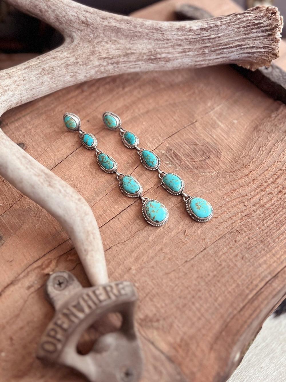 Cinco Turquoise Drop Earrings Product Image