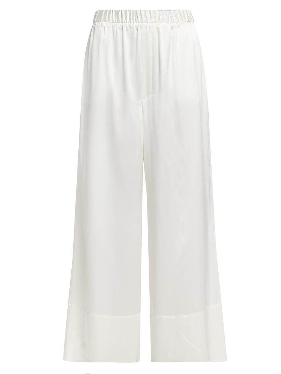 Womens Kay Silk Wide-Leg Pants Product Image