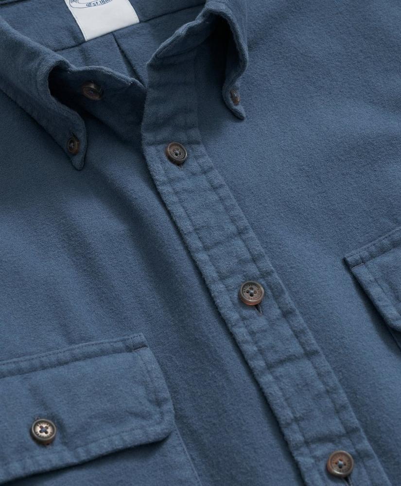 Brushed Cotton Sport Shirt in Flannel Product Image