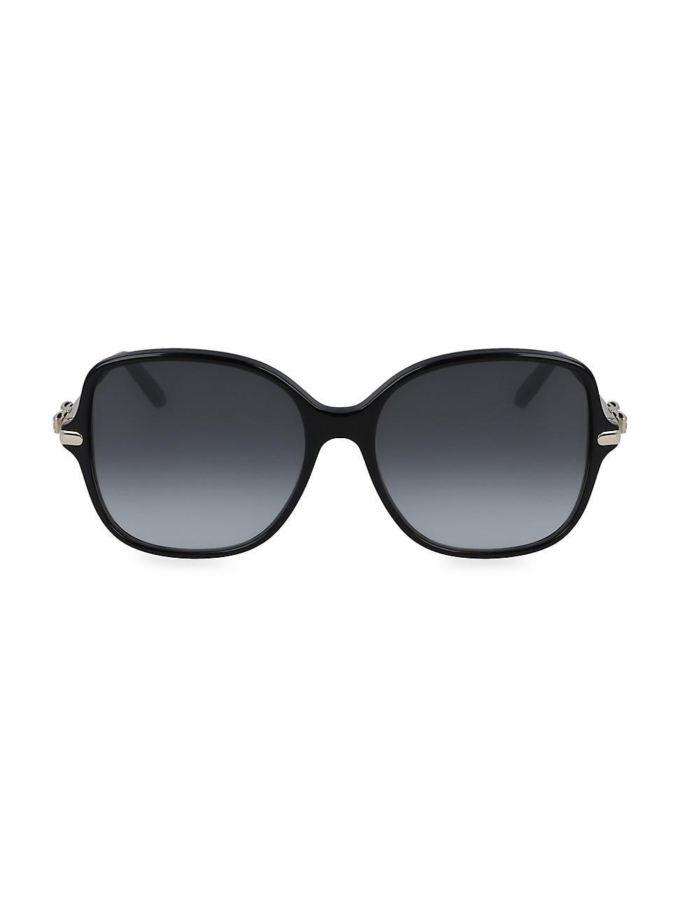 FERRAGAMO 57mm Gradient Rounded Square Sunglasses product image