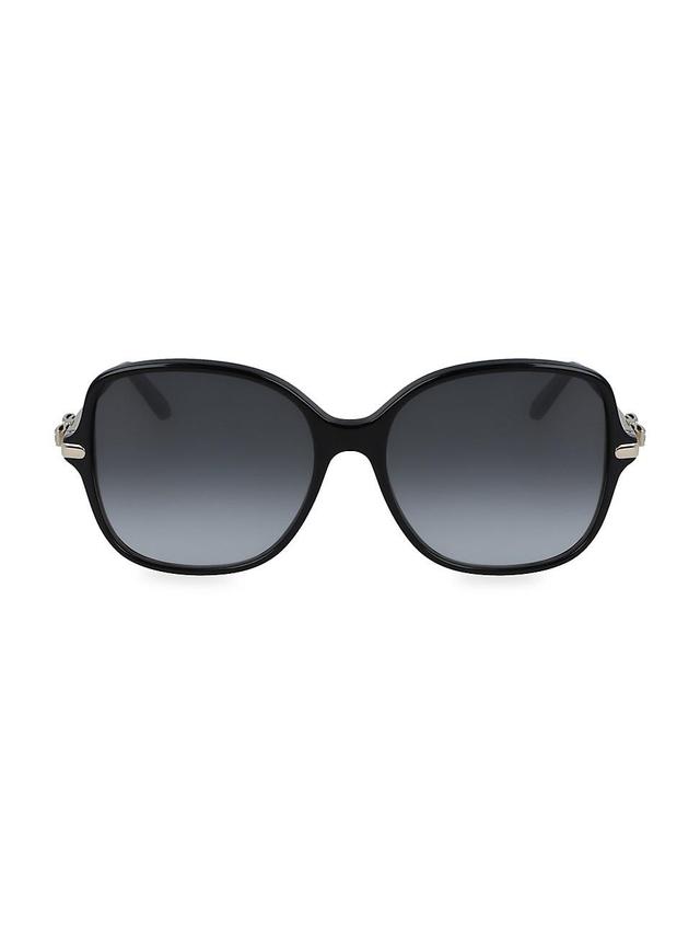 FERRAGAMO 57mm Gradient Rounded Square Sunglasses Product Image