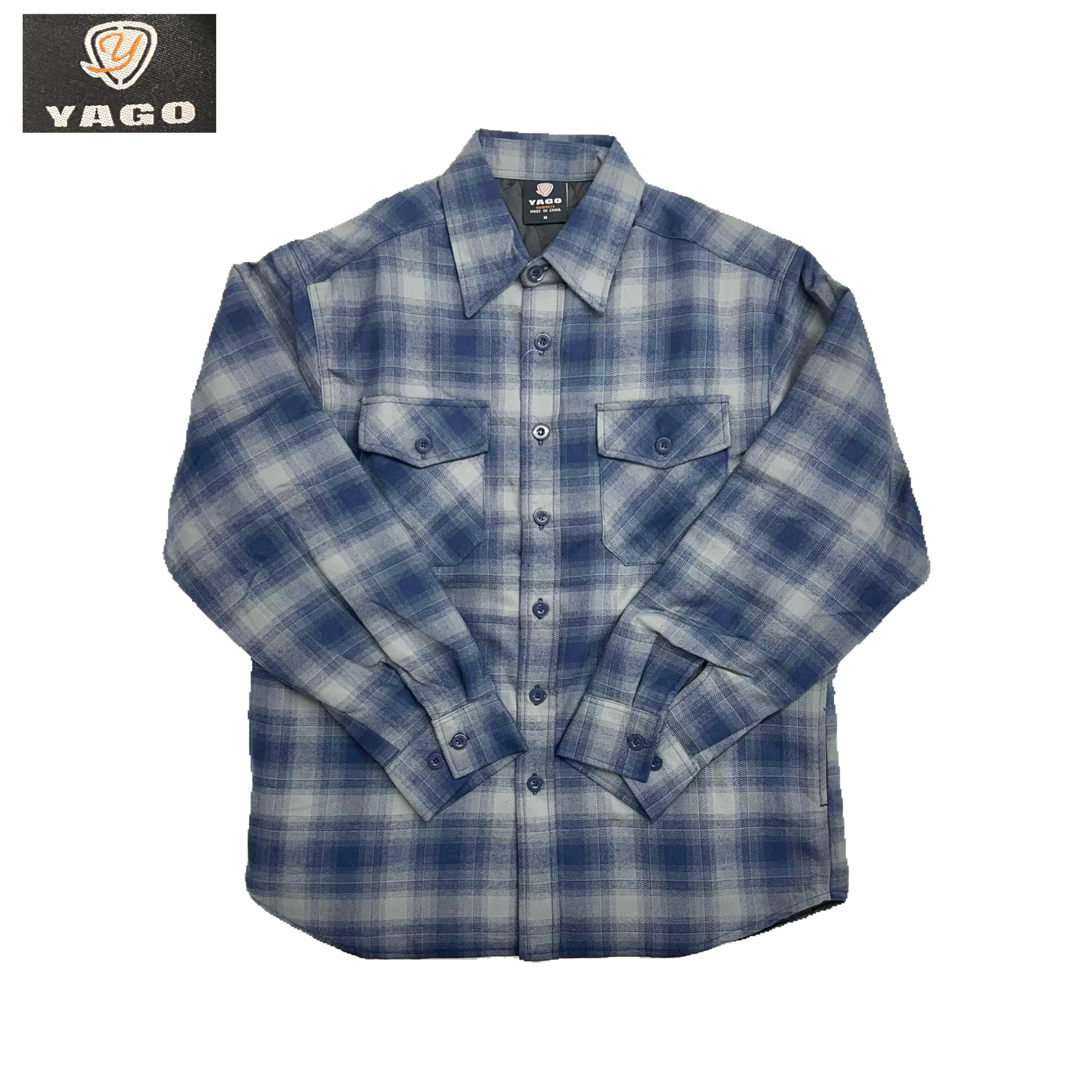 Yago Flannel Shirt Jacket with Two Side Pockets Male Product Image