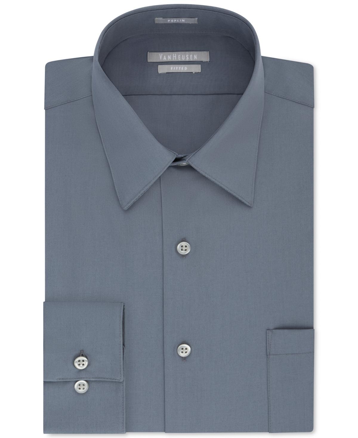 Van Heusen Mens Athletic Fit Poplin Dress Shirt Product Image