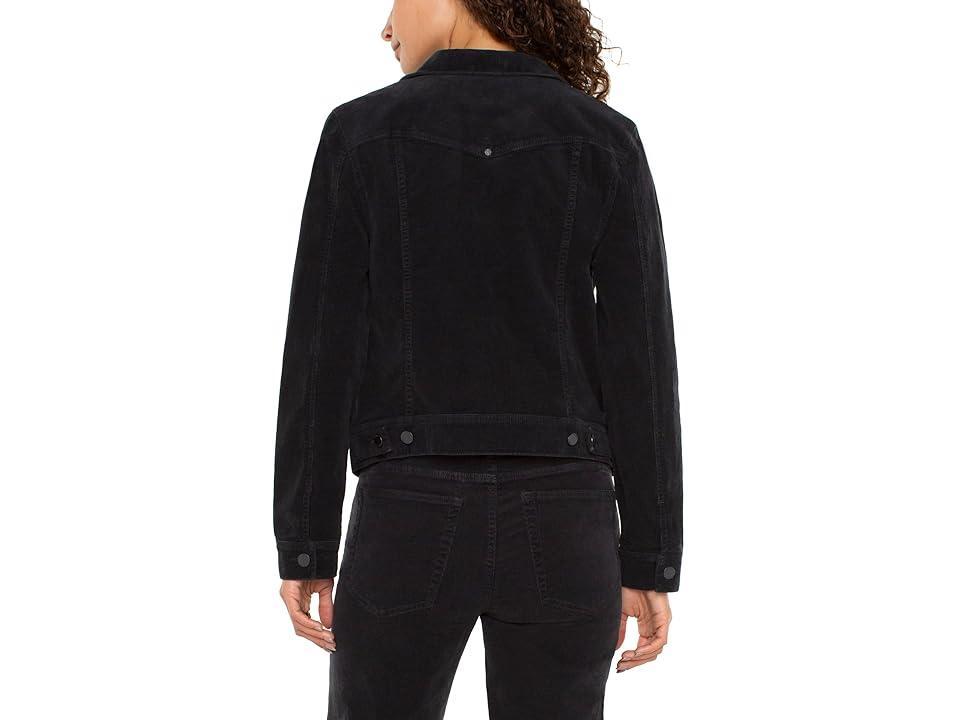 Liverpool Los Angeles Classic Jacket Stretch Corduroy (Onyx) Women's Vest Product Image