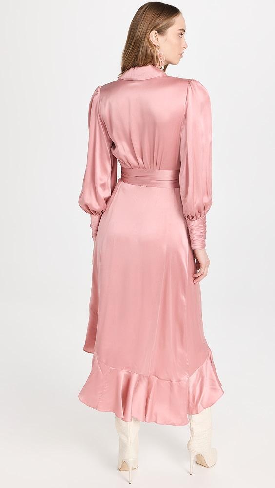 Zimmermann Silk Wrap Midi Dress | Shopbop Product Image