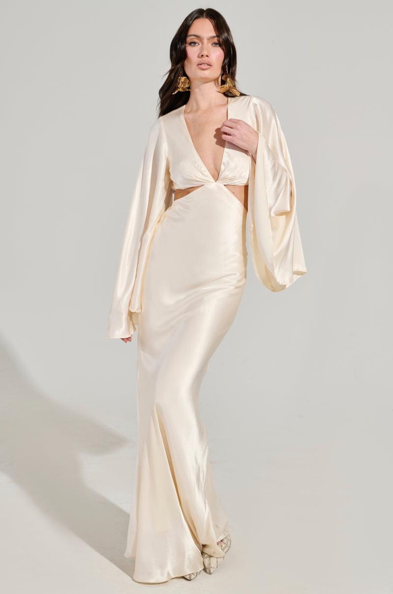 TAYLOR SATIN MAXI DRESS Product Image