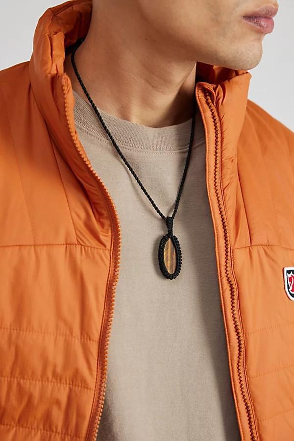 Tigers Eye Corded Necklace Mens at Urban Outfitters Product Image