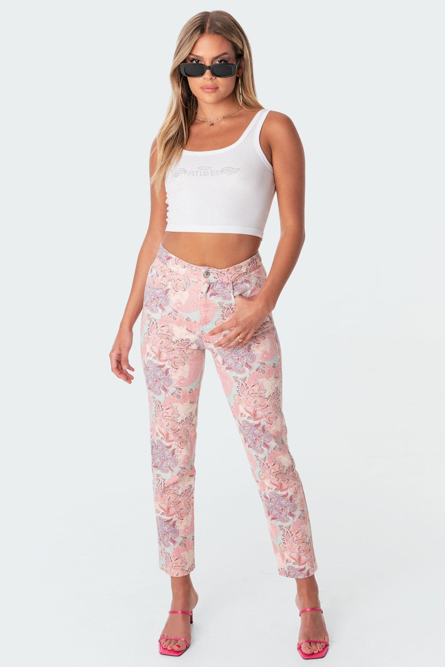 Paisley Wash Mom Jeans product image