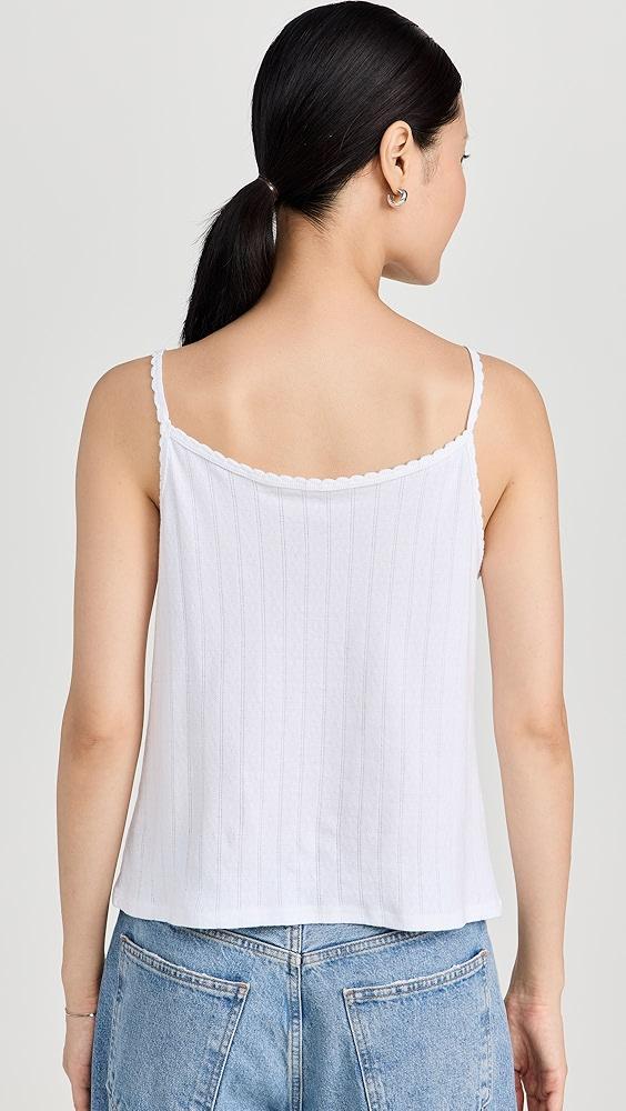 perfectwhitetee Sabrina Pointelle Tank | Shopbop Product Image