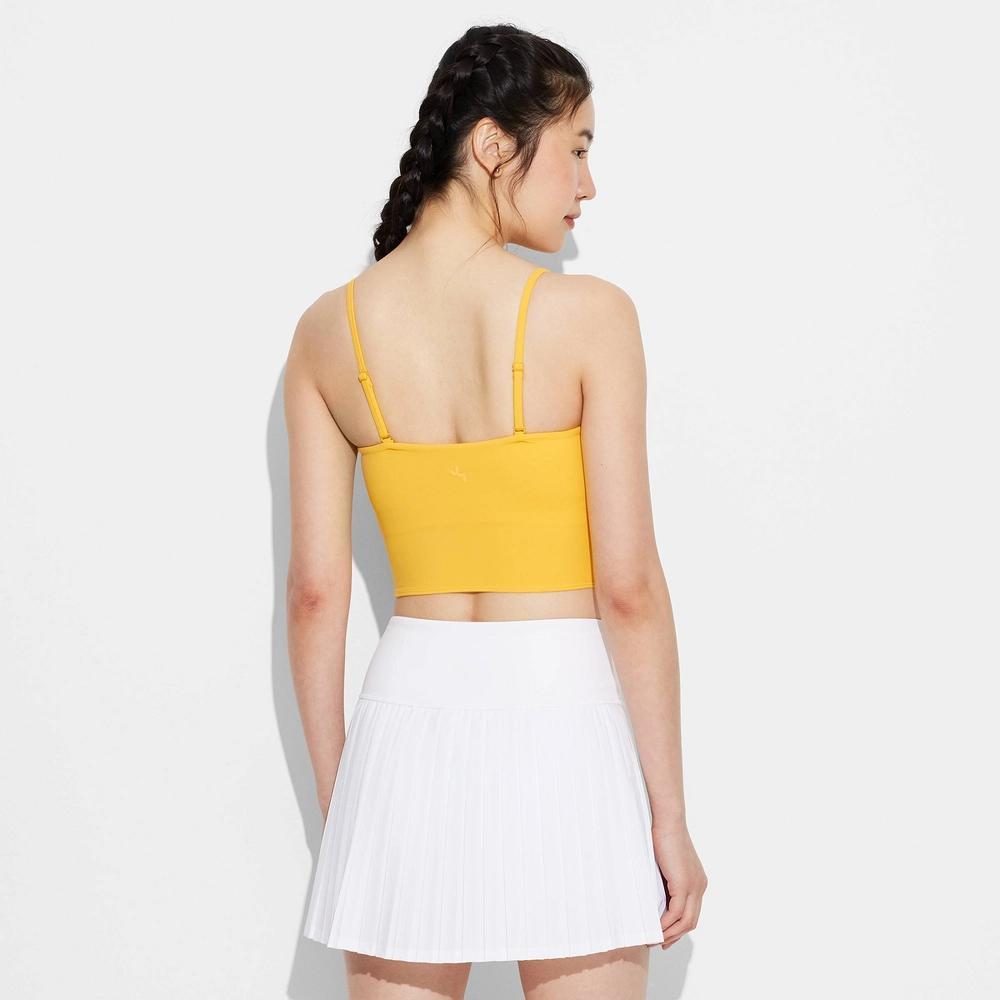 Womens Game Day Removable Strap Tube Top - JoyLab Canary Yellow M Product Image