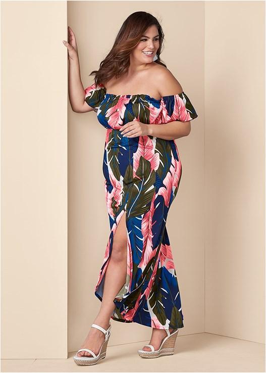 Off-The-Shoulder Maxi Dress Product Image