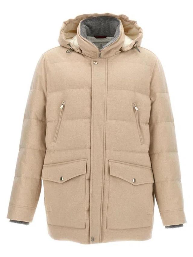 BRUNELLO CUCINELLI Coats & Jackets In Sand+panama Product Image