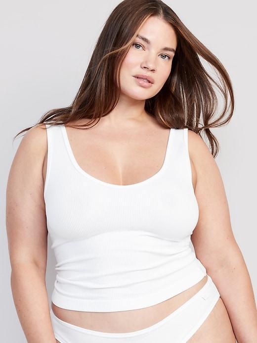 Rib-Knit Seamless Tank Top Product Image