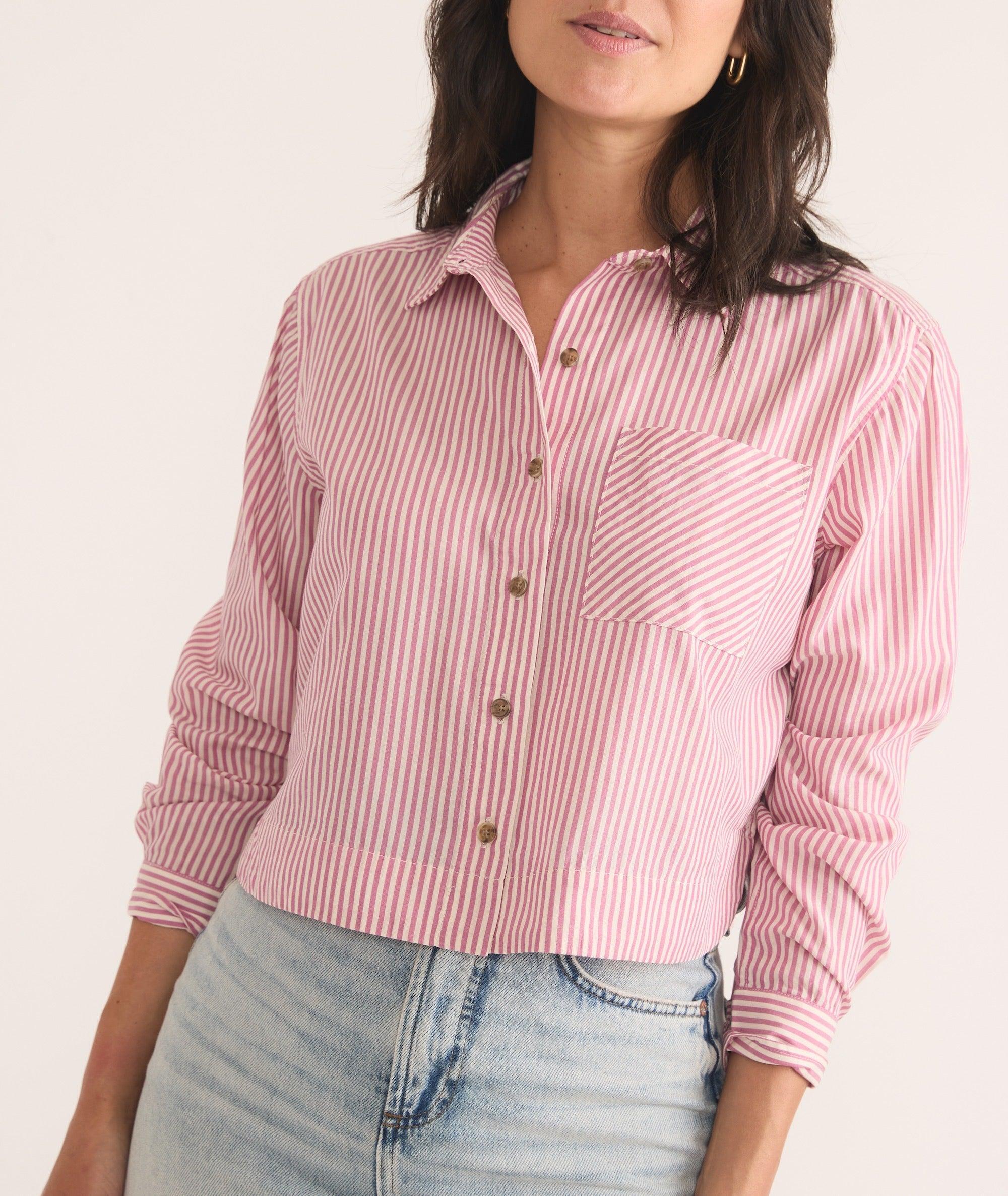 Mila Straight Hem Button Down Product Image