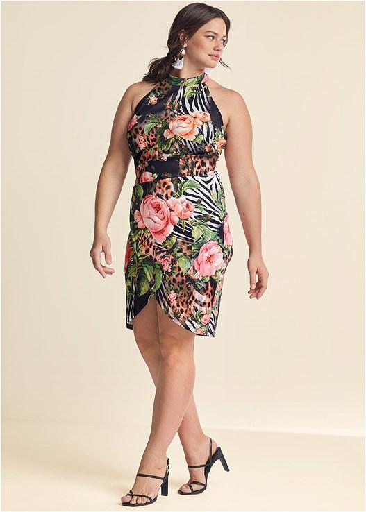 Printed Bodycon Dress Product Image