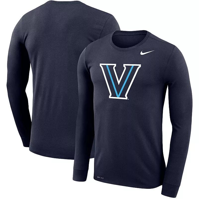 Mens Nike Villanova Wildcats Big & Tall Primary Logo Legend Performance Long Sleeve T-Shirt Blue Product Image