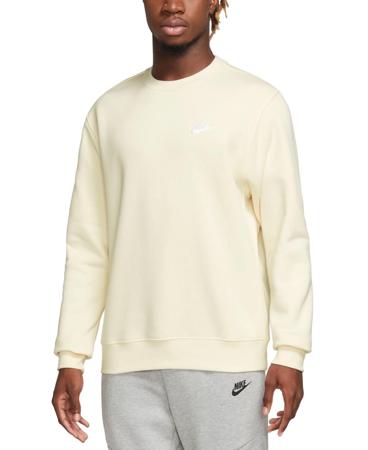 Nike Mens Club Fleece Crew Sweatshirt - Sail Product Image