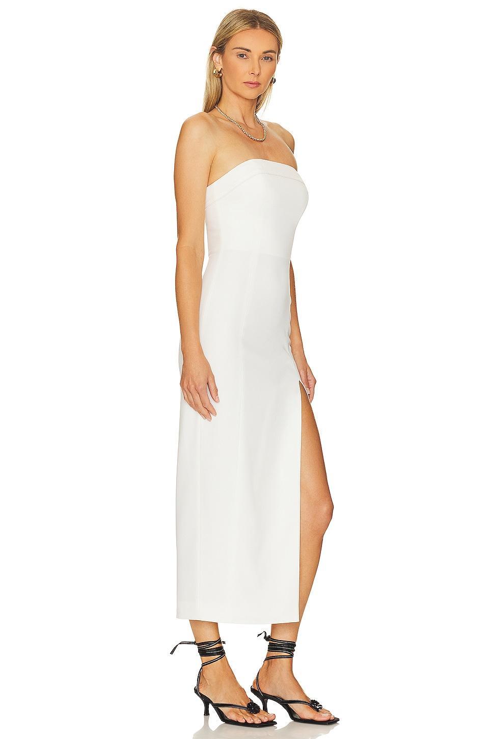 Adiba Strapless Round Edge Midi Dress NICHOLAS Product Image