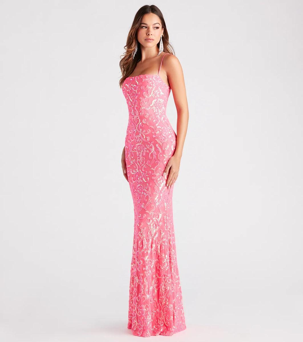 Noemi Formal Sequin A-Line Dress Product Image