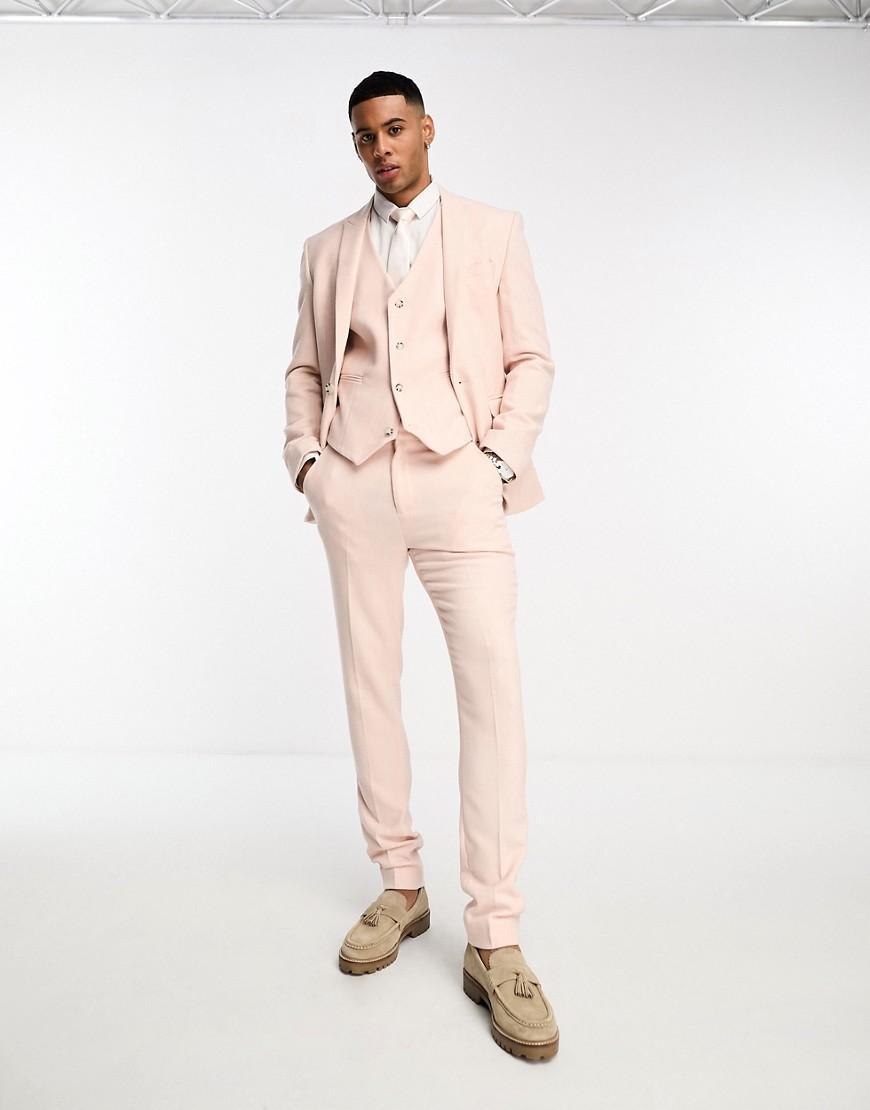 ASOS DESIGN skinny wool mix suit pants Product Image