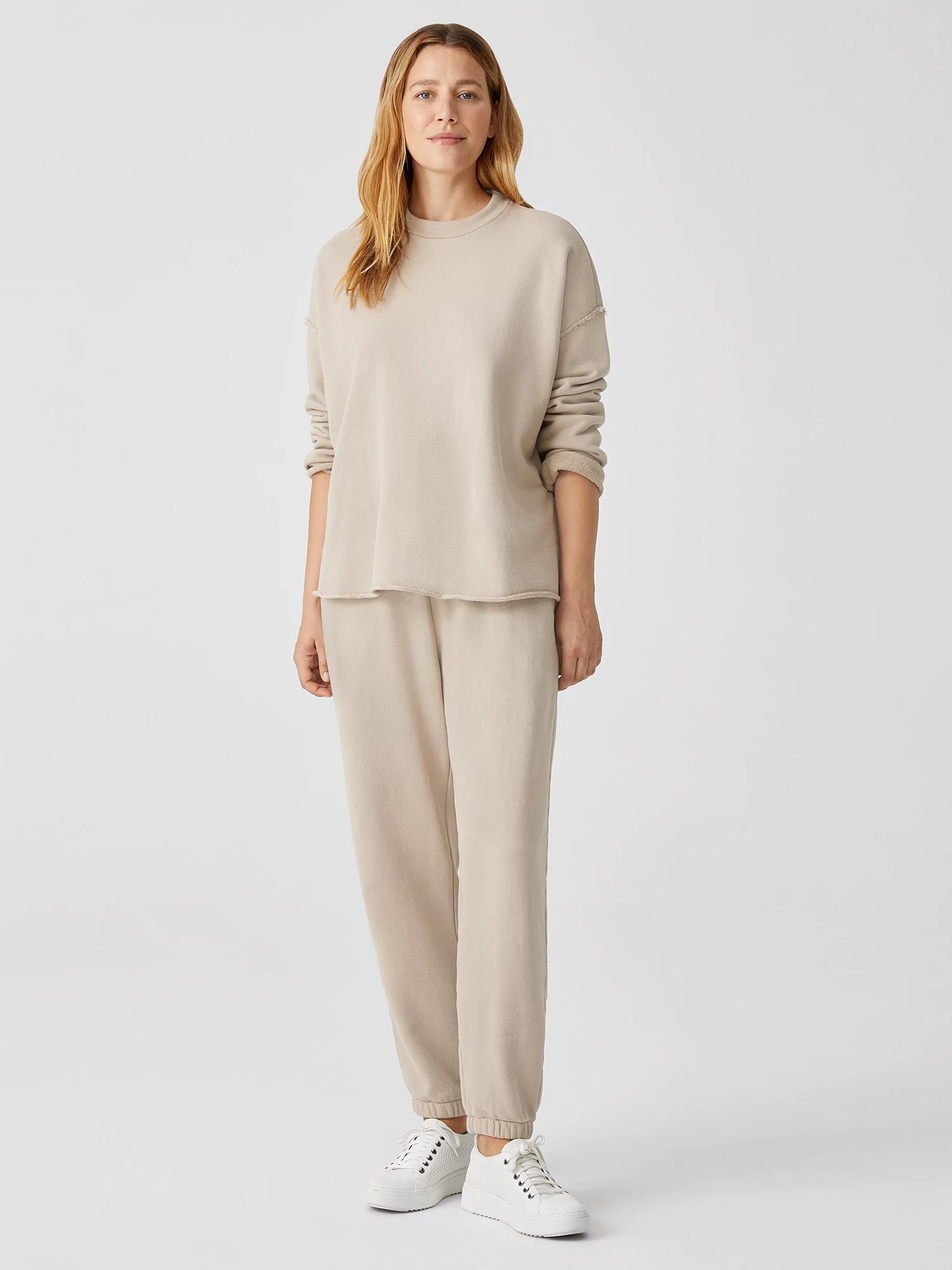 EILEEN FISHER Organic Cotton French Terry Jogger Pantfemale Product Image