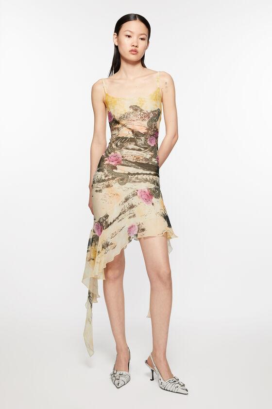 Printed strap dress Product Image