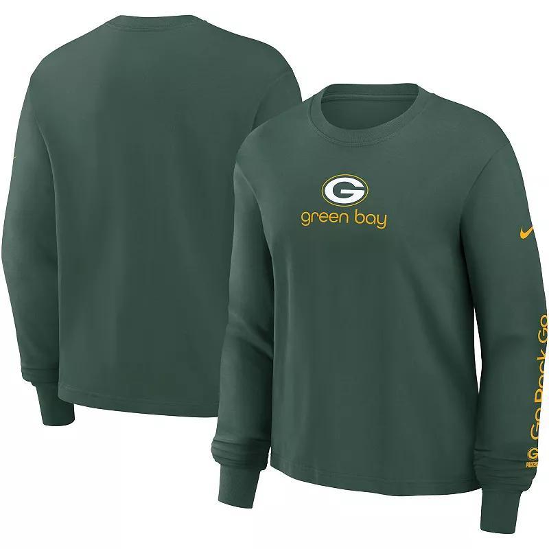 Green Bay Packers Boxy Nike Women's NFL Long-Sleeve T-Shirt Product Image