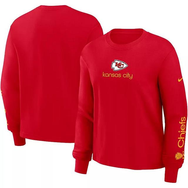 Womens Nike Kansas City Chiefs Boxy Long Sleeve T-Shirt Product Image