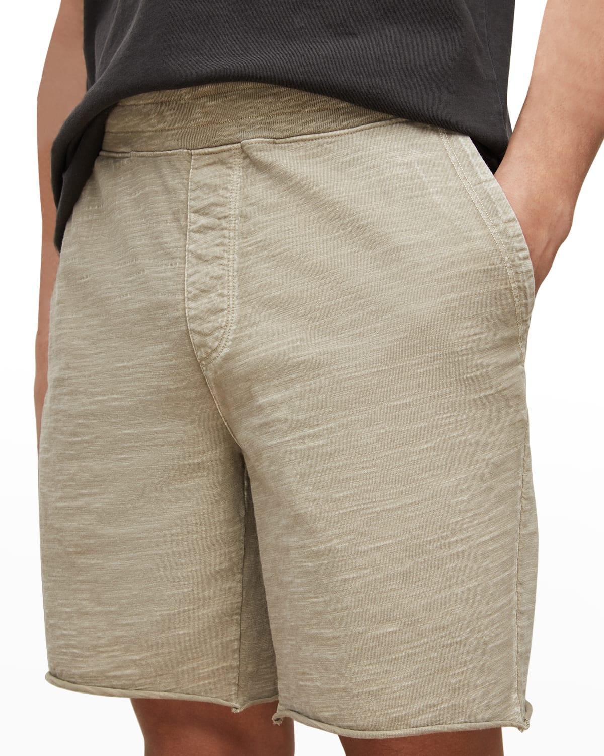 Mens Lancaster Slub Raw-Edge Shorts Product Image