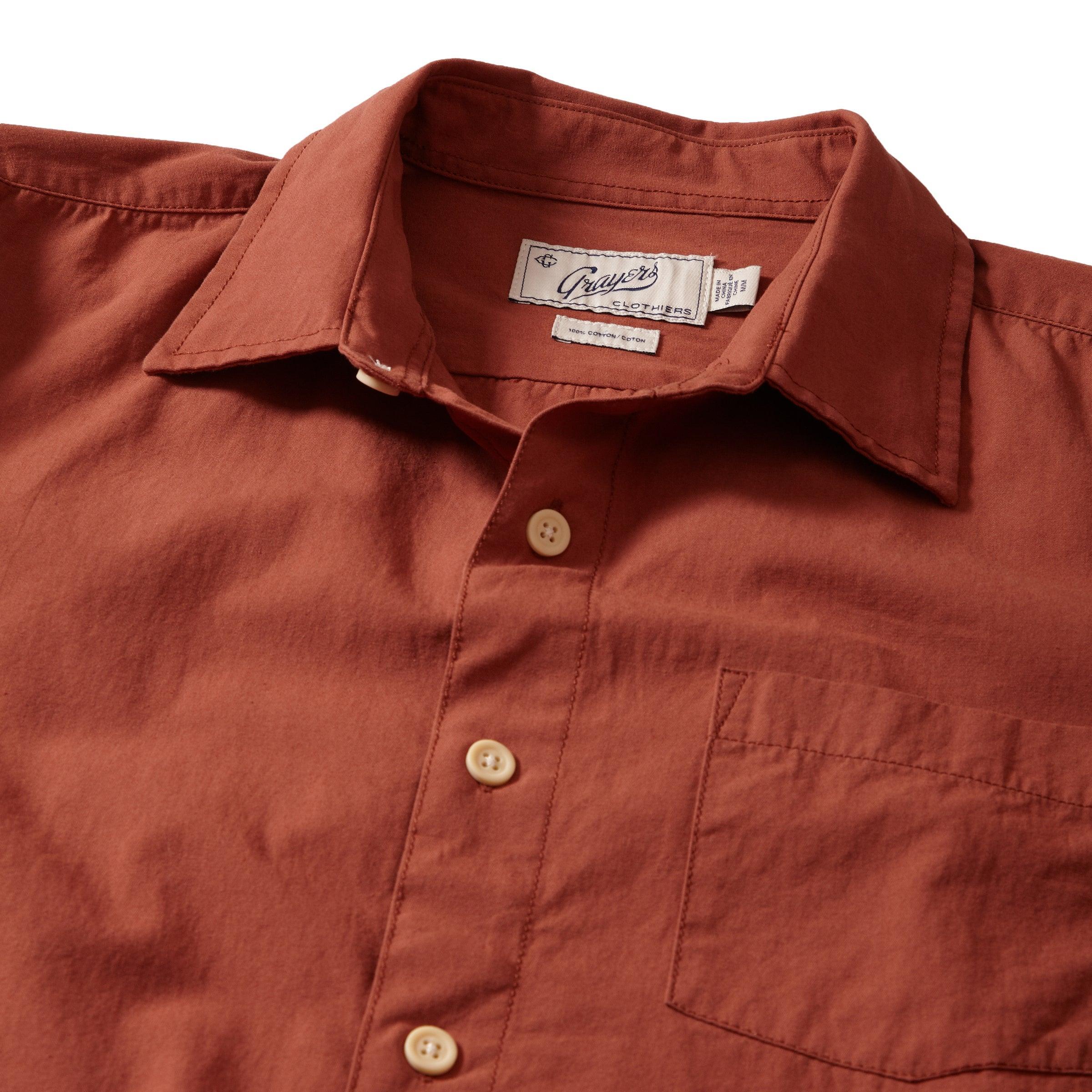 Portofino Midweight Poplin Shirt - Arabian Spice Product Image