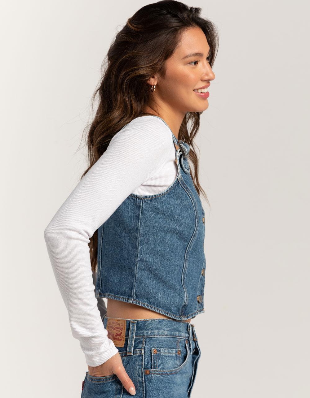 LEVI'S Charlie Womens Denim Crop Top Product Image