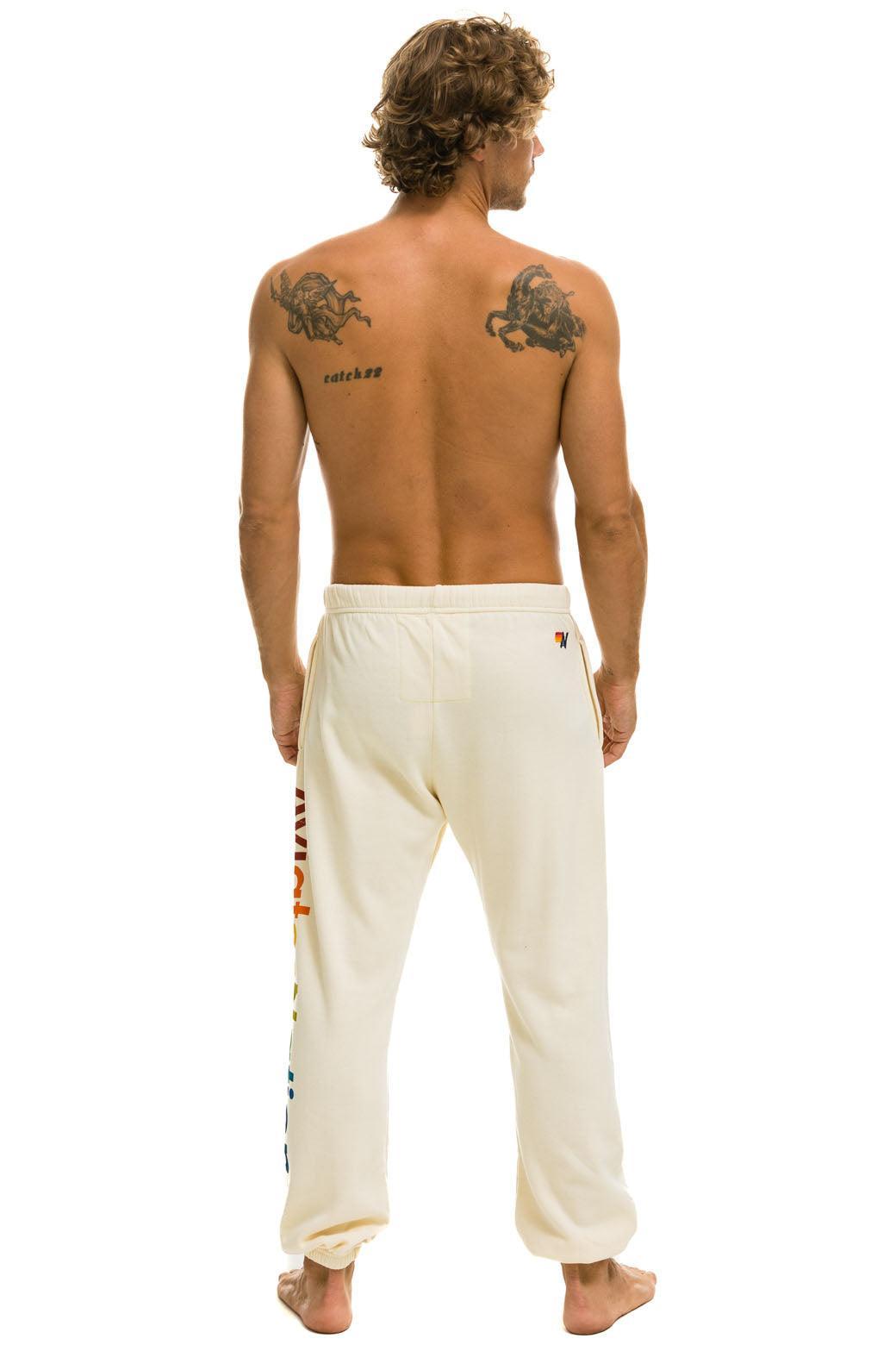 AVIATOR NATION SWEATPANTS - VINTAGE WHITE Male Product Image