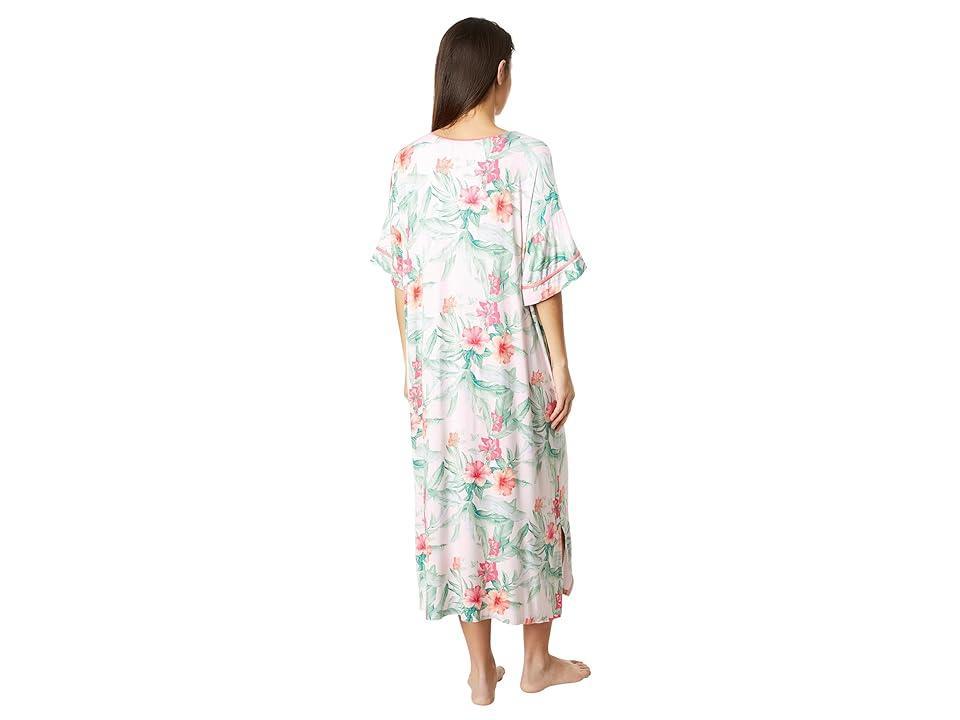 Tommy Bahama Short Sleeve Caftan Floral) Women's Pajama Product Image