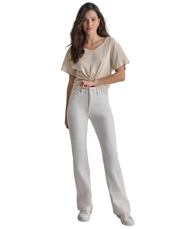 Dkny Jeans Womens High-Rise Flare Jeans Product Image