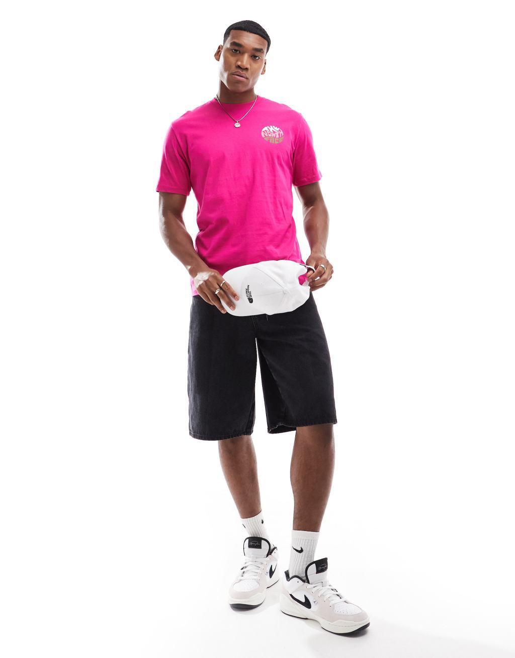 The North Face Brand Proud t-shirt in pink Product Image