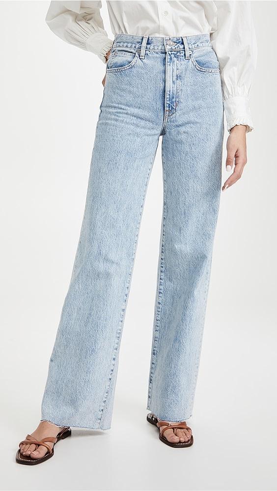 SLVRLAKE Grace High Rise Wide Leg Jeans | Shopbop Product Image