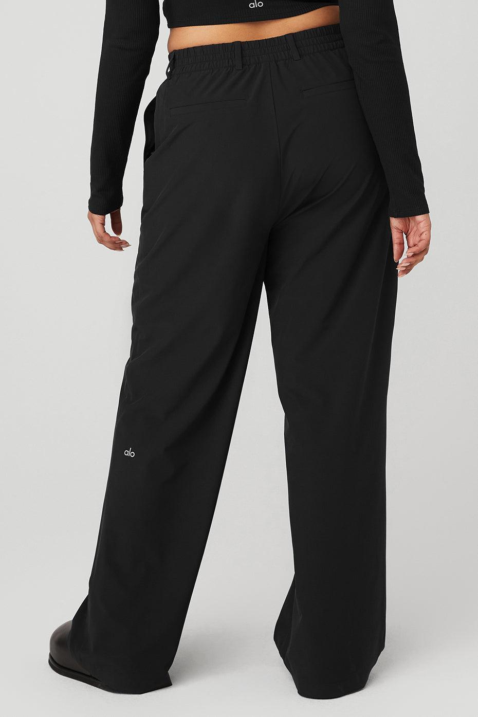 High-Waist Pursuit Trouser (Long) - Black Female Product Image