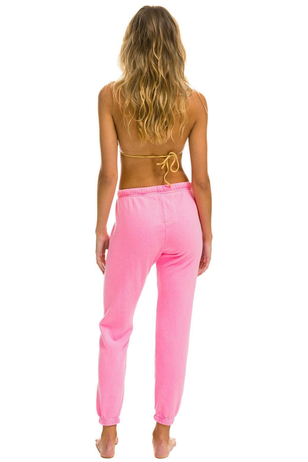 LOGO SWEATPANTS - NEON PINK Female Product Image