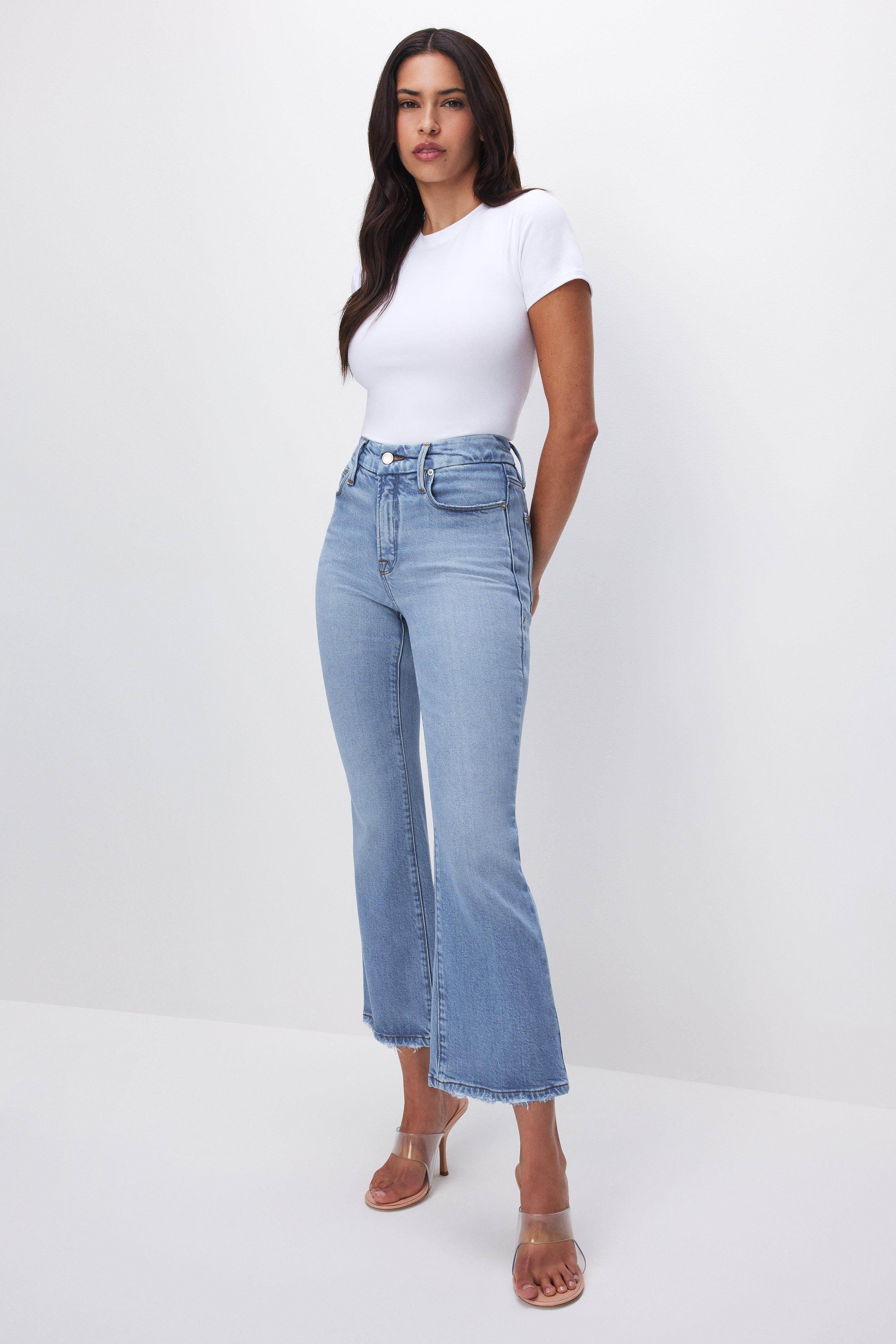 SOFT-TECH GOOD LEGS CROPPED MINI BOOT JEANS | INDIGO510 product image