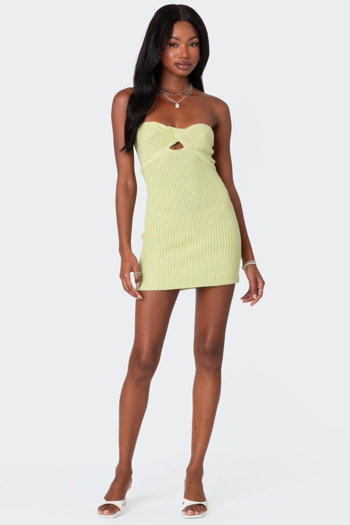 Sammie Twist Front Knit Mini Dress Product Image