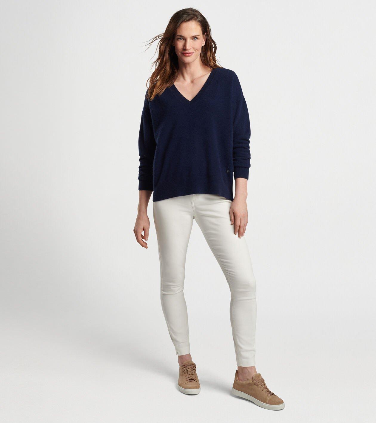 Women's Artisan Crafted Cashmere V-Neck Sweater Product Image