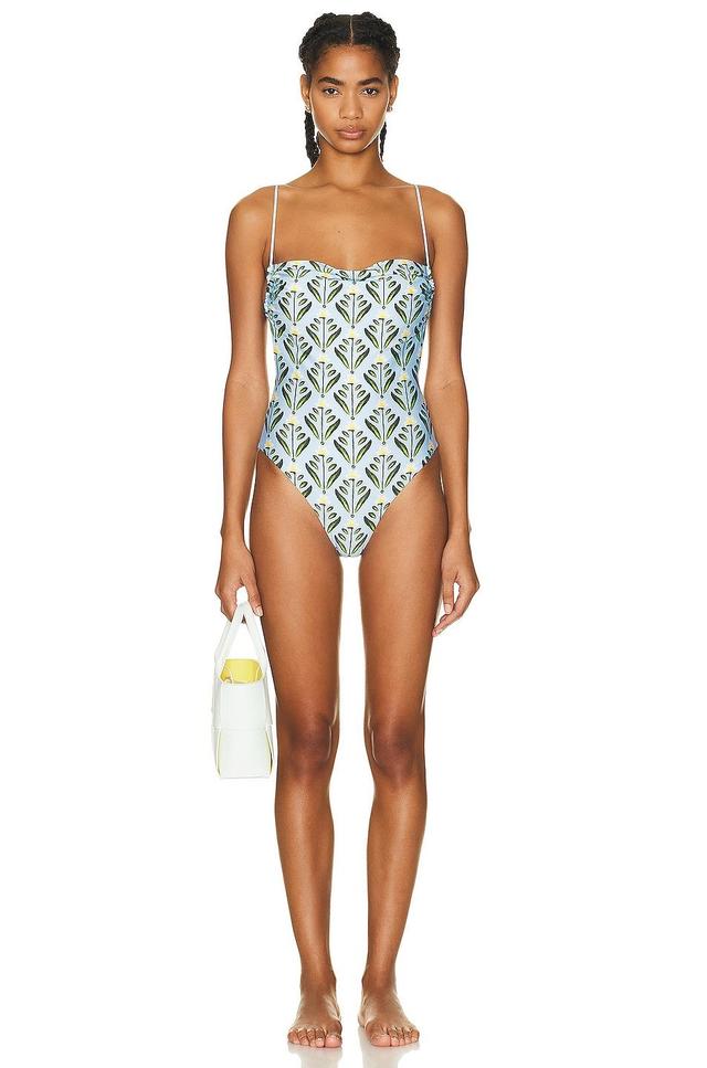 Agua by Agua Bendita Cer?mica One Piece Swimsuit Baby Blue. (also in ). Product Image