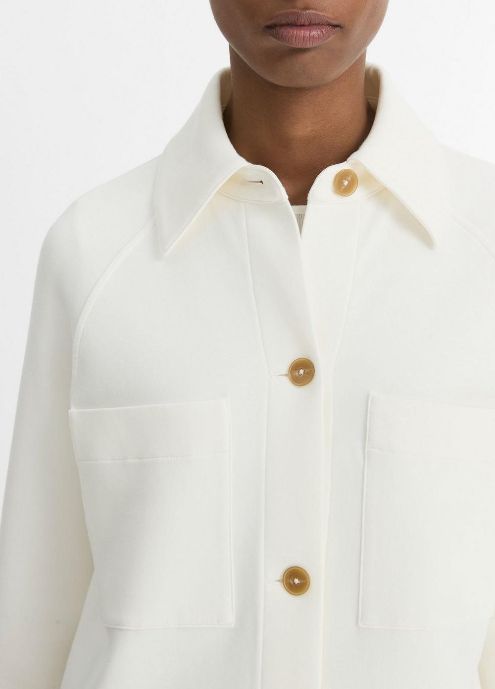 Cotton-Blend Shirt Jacket Product Image