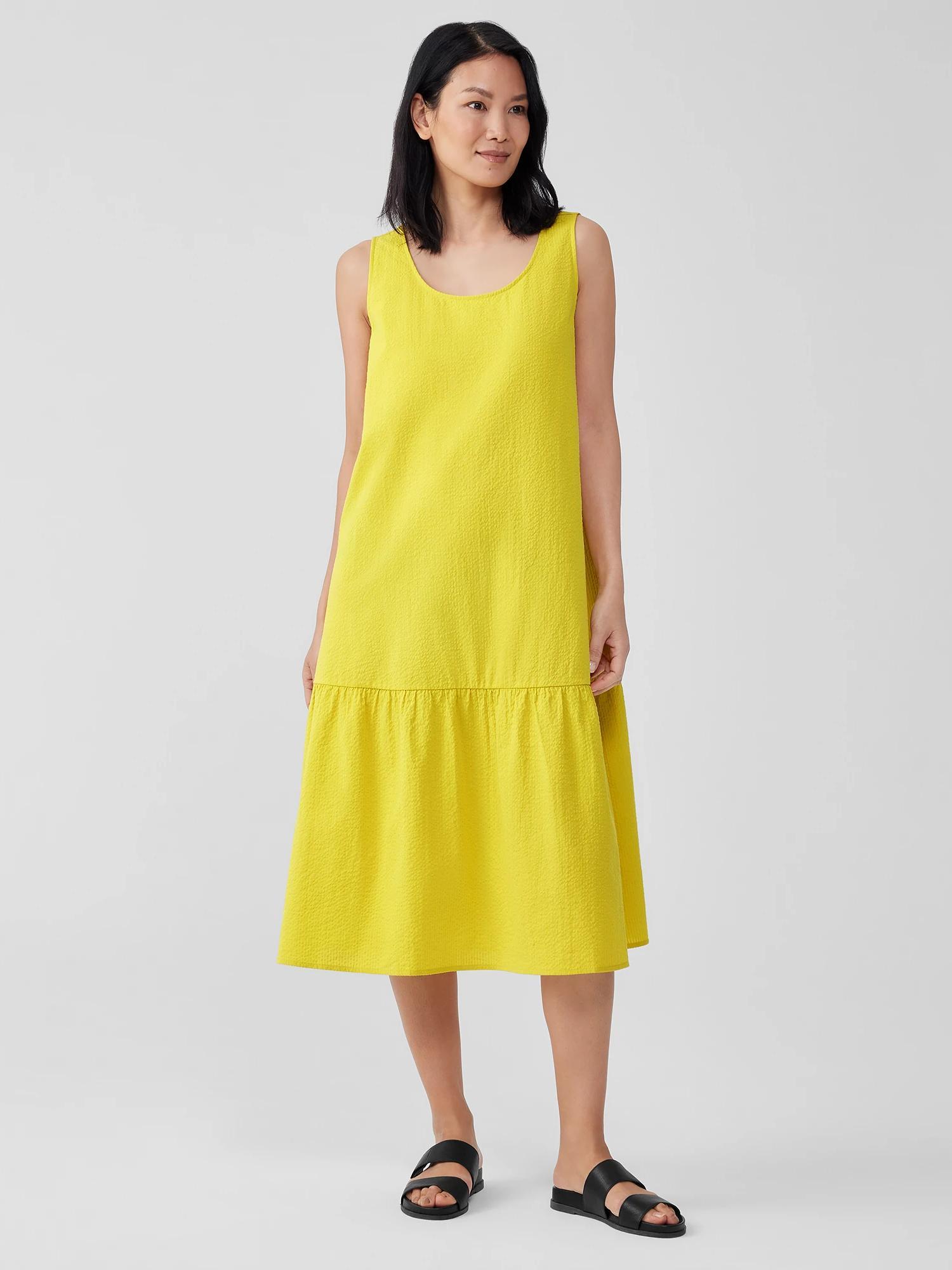 Organic Cotton Ripple Tiered Dress Product Image