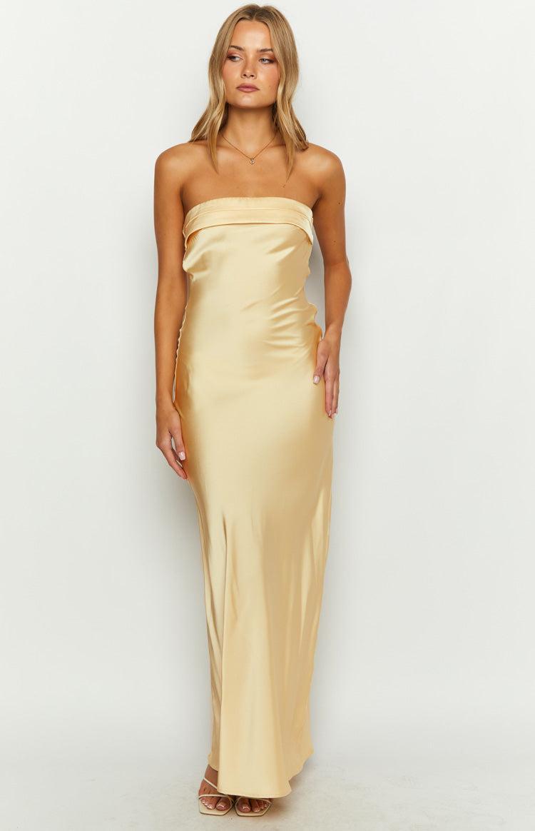 Maiah Yellow Maxi Dress Product Image