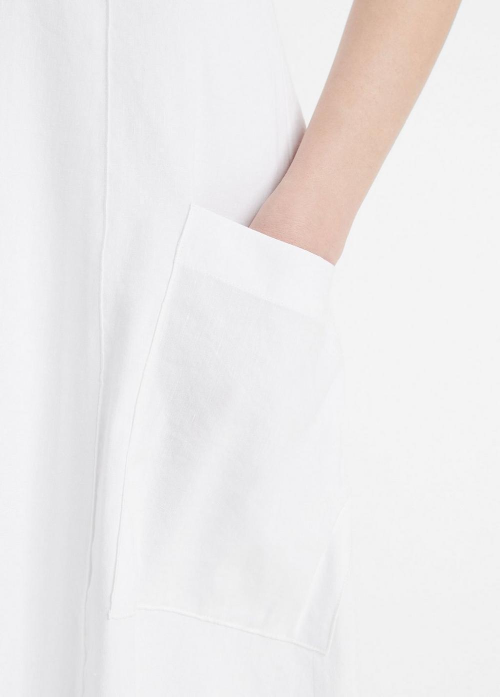 Relaxed V-Neck Pocket Dress Product Image